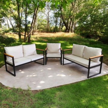 Set mobilier de gradina, Hanah Home, CPT5552-130, Bej