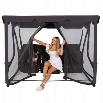 Balansoar leagan pat 3 persoane Corsica, cu plasa anti-insecte, sarcina 320kg