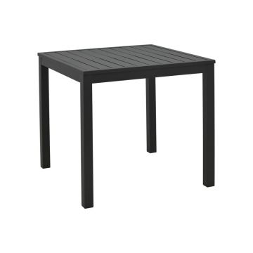 Masa de plaja din aluminiu Kliton, Negru, Aluminiu, 45x45x41 cm