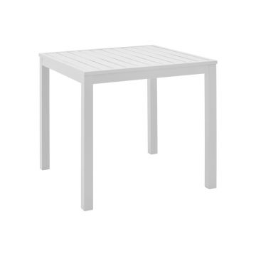 Masa de plaja pliabila Kliton, Aluminiu, Alb, 45x45x41 cm