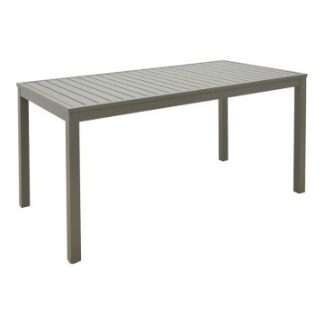 Masa din aluminiu Kliton, Champagne, Aluminiu, 150x80x74 cm