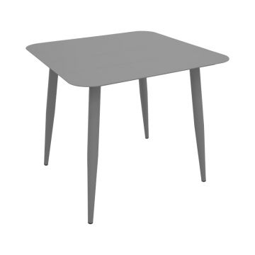 Masă din aluminiu Vista, Anthracite, Antracit, 80x80x72 cm