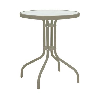 Masa dining Watson, Sampanie, Auriu, 60x60x70 cm