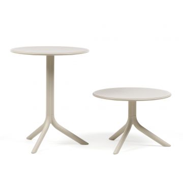 Masa exterior Nardi Spritz  h 76.5cm  diametru 60.5cm  bej corda