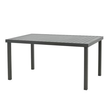 Masa Kliton din aluminiu, Gri inchis, 150x80x74 cm