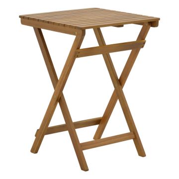 Masa pliabila Lazio lemn Natural de salcam 50x50x70 cm
