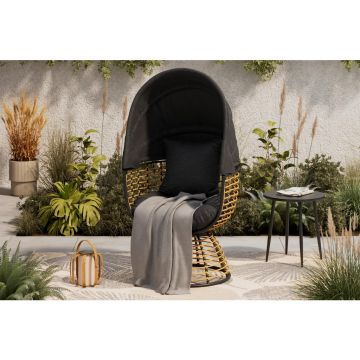 Pat De Exterior Stil Scoică 73/80,5/160 cm