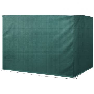Prelata de Acoperit pentru Mobilier de Extern Impermeabil Anti Mucegai cu Fixaj in PE, Verde,215x155x150cm