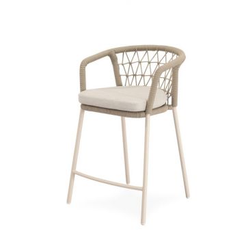 Scaun de bar EDRIN H65 CM - Beige