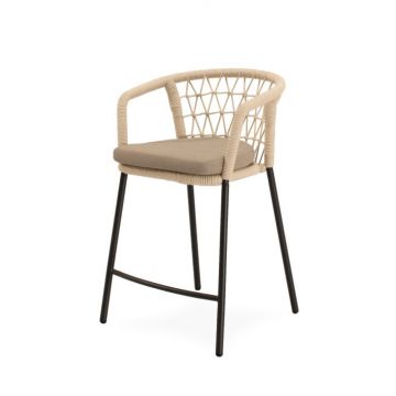 Scaun de bar EDRIN H65 CM - Negru