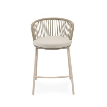 Scaun de bar PIERA BEIGE H64 CM - Grey