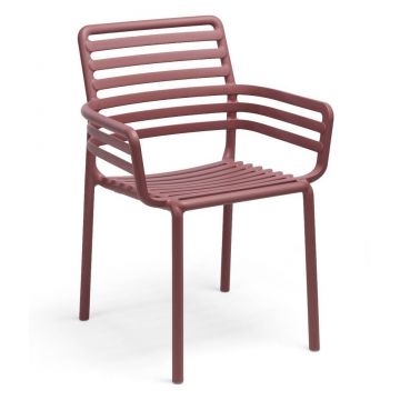 Scaun exterior Nardi Doga Armchair rosu marsala