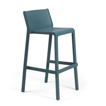 Scaun inalt exterior Nardi Trill Stool  h76cm  albastru ottanio