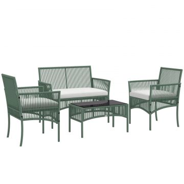 Set de Mobilier pentru Curte, Verde inchis