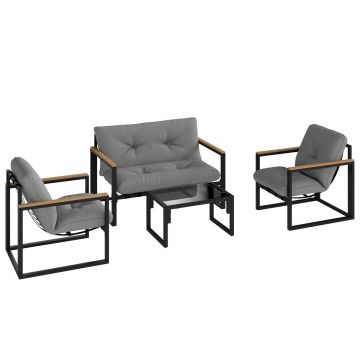 Set Gradina 4, Gri Deschis