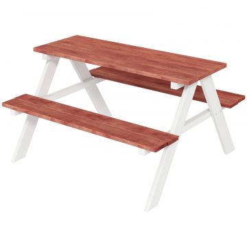Set Masa de Picnic si Banci pentru Copii din Lemn, Varsta 3-8 Ani, Maro