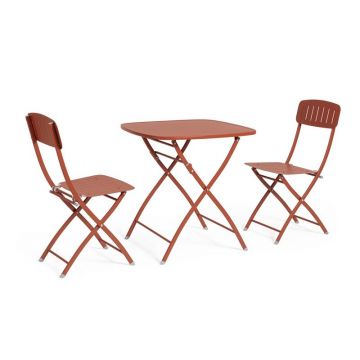 Set masa si scaune YVONNE - Caramiziu