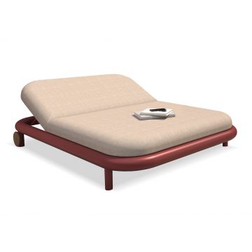 Sezlong dublu EUTOPIA - Rosu