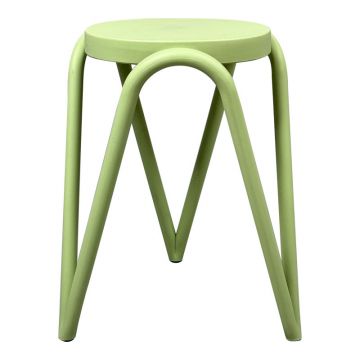 Taburet ergonomic Serzona, Mint, Polipropilena, Verde, 27x45 cm