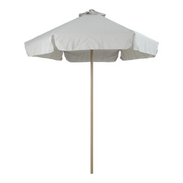 Umbrelă profesională Mongo, metal, nuanță crem, diametru 2m, 200x200x235 cm