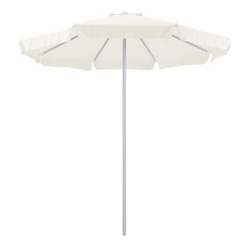 Umbrela profesionala Nagida dintr-o singura bucata aluminiu D2m, Crem, 230x230x235 cm