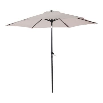 Umbrella Frow tesatura antracit aluminiu-bej-Gri D3m, 300x300x230 cm