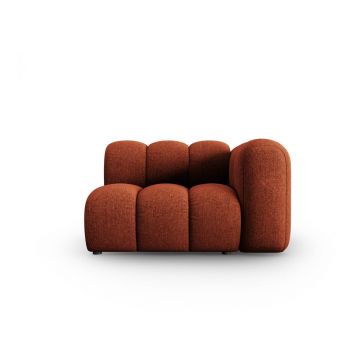 Șezlong cărămiziu cu tapițerie din chenille (cu colț pe partea dreaptă) Lupine – Micadoni