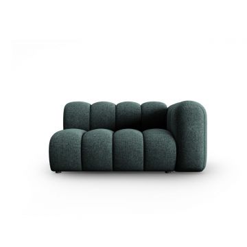 Șezlong turcoaz cu tapițerie din chenille (cu colț pe partea dreaptă) Lupine – Micadoni