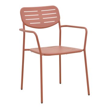 Scaun de exterior Deraby, Teracotă, 56x46x83 cm