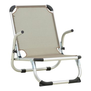 Scaun de exterior Playa, Silver-Champagne, 54x72x63 cm