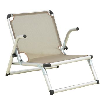 Scaun de exterior Plazo, Silver-Champagne, 55x70x59 cm