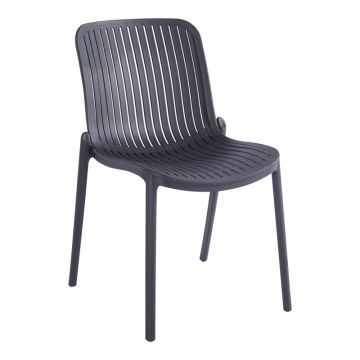 Teragi stackable scaun pp cu UV protection, antracit, 58x44x82 cm