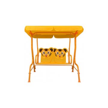 Balansoar tigrisor pentru copii, galben, 115 x 75 x 110 cm