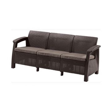 Canapea de gradina Corfu II Max Love  Maro/Gri-Taupe