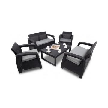 Set mobilier Curver Corfu Fiesta Lyon Grafit/ Gri-rece