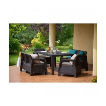 Set mobilier de gradina Bahamas Fiesta - Maro/Gri-Taupe