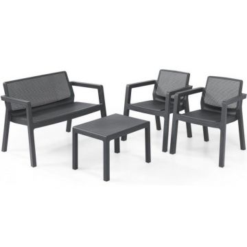 Set mobilier de gradina Emily Patio, gri