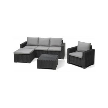 Set mobilier de gradina Moreea,Grafit