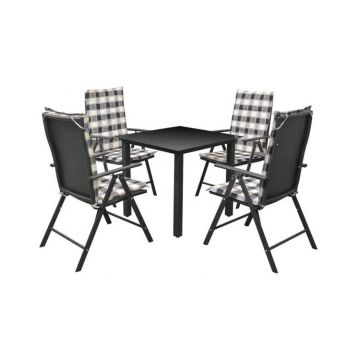 Set mobilier exterior 9 piese, poliratan