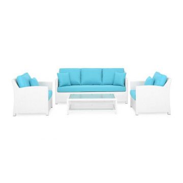 Set mobilier SAFIRA gradina/terasa, 2 fotolii, canapea si masuta
