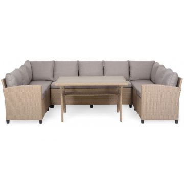 Set mobilier terasa Baxter, coltar cu spatiu depozitare