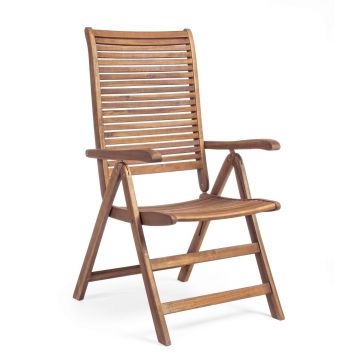 Scaun pentru gradina Noemi, Bizzotto, reglabil in 5 pozitii, 57.5 x 70 x 111 cm, lemn de salcam Scaun pentru gradina Noemi, Bizzotto, reglabil in 5 pozitii, 57.5 x 70 x 111 cm, lemn de salcam