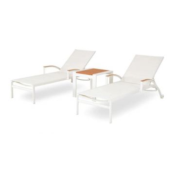 Set mobilier BUTTERFLY gradina/terasa, 2 sezlonguri si masuta