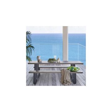 Set mobilier TONIC  terasa si gradina, set 2 banchete si masa