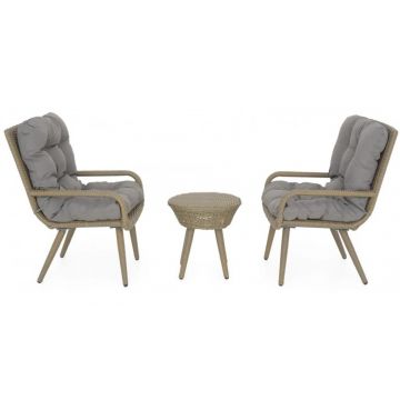 Set mobilier VERACRUZ  terasa si gradina, 2 fotolii si masuta